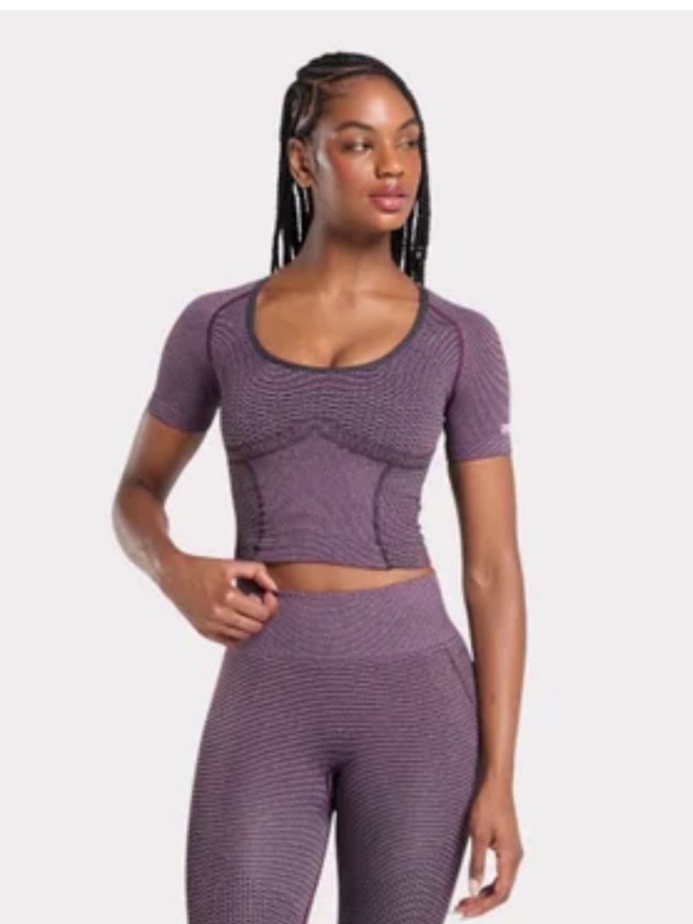 Gymshark Purple Seamless Athletic Set Matching Workout Set Small